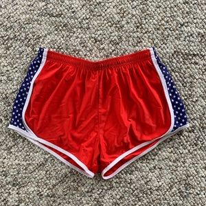 Krass & Co. Red White & Blue Athletic Shorts